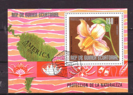 Guinea Equatorial Block 232 Used Flowers Nature (1976) - Guinée Equatoriale