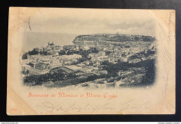 AK Souvenir De Monaco Et Monte Carlo Gestempelt/o Monaco 1900 - Monte-Carlo