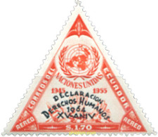 309171 MNH ECUADOR 1964 DECLARACION DE LOS DERECHOS HUMANOS - Equateur