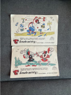 2 Buvards LA VACHE QUI RIT  Serie Les Duels BUVARDS No 2 & No 5 - Levensmiddelen