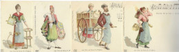 75 PARIS PETITS METIERS LOT DE 4 CPA Série Cris De Paris - 2 SCANS - Ambachten In Parijs