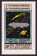 Zeppelin Kreuzer Vor Die Front - Erinnophilie