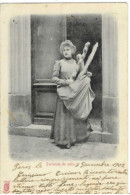 75 PARIS PETITS METIERS LA PORTEUSE DE PAIN 1902 CPA 2 SCANS - Ambachten In Parijs