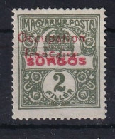OCCUPATION FRANCAISE EN HONGRIE 1919 - MNG - YT 44 - Nuovi