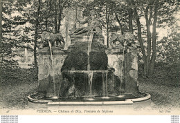 CPA - VERNON - CHATEAU DE BIZY - FONTAINE DE NEPTUNE (IMPECCABLE) - Vernon