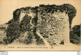 CPA -  LOUDUN - RUINES DE L'ANCIEN CHATEAU DES COMTES D'ANJOU (IMPECCABLE) - Loudun