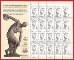 1996 Stati Uniti, N. 2867 Giochi Olimpici FOGLIO MNH/** - Andere & Zonder Classificatie