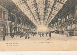 ARGENTINE  BUENOS AIRES    Intérieur De La Gare  F.C.S. - Argentinien