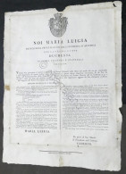 Impero D'Austria Ducato Di Parma E Piacenza - Decreto Regolamento Tribunali 1831 - Sin Clasificación