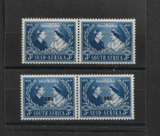 SOUTH AFRICA & SOUTH WEST AFRICA 1948 SILVER WEDDING SETS UNMOUNTED MINT (MINT NEVER HINGED) - Neufs