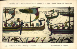 CPA Tapisserie De La Reine Mathilde Bayeux Guillaume Est Arrivé A Pevensey - Bayeux