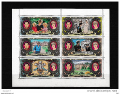 A08837)Lady Diana: St. Lucia 758 - 763 A KLB** - Familles Royales