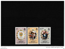 A08744)Lady Diana: Jungferninseln 408 - 410** - Familles Royales