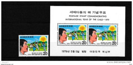 A08099)Korea - S. 1158** + Bl 433** - Corée Du Sud