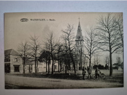(J) WATERVLIET MARKT MET FIETSERS   GEANIMEERD  MOOI ZICHT - Sint-Laureins