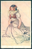 Artist Signed Josef Manes Lady Cartolina Postcard TW2099 - Ohne Zuordnung