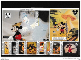 A15148)Disney: Grenada-Grenadinen 1795 - 1802** + Bl 287** + 288** - Disney