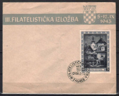 CROATIA STAMPS, WW II, COVER 1943 - Croatie