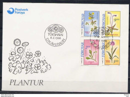 F0463)DK-Faeroer FDC 162/5 Blumen - Féroé (Iles)