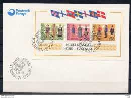 F0449)DK-Faeroer FDC Bl 1 - Féroé (Iles)