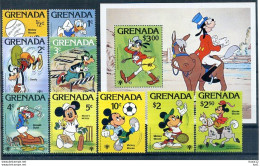 A23284)Disney: Grenada 991 - 999** + Bl 86** - Disney