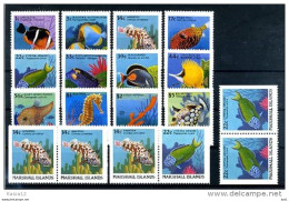 A19905)Marshall-Inseln 150 - 161 A + D Paare**, Fische - Marshall