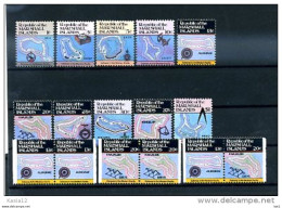 A19872)Marshall-Inseln 5 - 14 A + D Paare** - Marshall