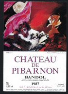 Etiquette Vin Chateau De Pibarnon Bandol 1987  Comte De St Victor Propriétaire - Pink Wines