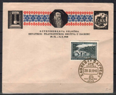 CROATIA STAMPS, WW II, COVER 29.9.1940 - Croatie