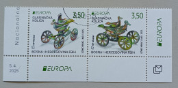 Bosnie Herz.(kroatie Post Mostar)2025 Cept  Stamp Set (PF) Cancelled - 2024