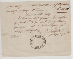 #LUGO: SOC. DELLE CORSE 1869 -INTERESSANTE IMPEGNO DEL CASSIERE RAVAGLIA DI... - Sin Clasificación