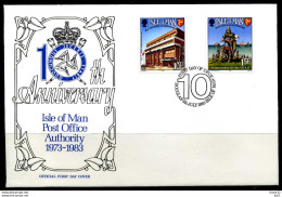 E02251)Man FDC 246/7 - Man (Ile De)