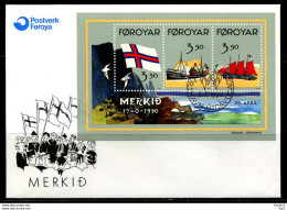 E02133)Färöer Inseln FDC Block 4 - Féroé (Iles)