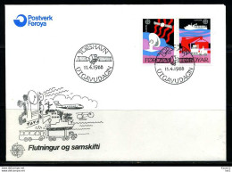 E02135)Färöer Inseln FDC 166/7 - Féroé (Iles)
