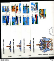 E00823)St. Kitts FDC 286/299 Schiffe - St.Kitts-et-Nevis ( 1983-...)