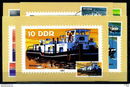 X2826)DDR Maxi-Karte 2651/6 Schiffe - Maximumkarten (MC)