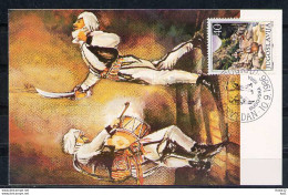 X0369)Jugoslawien Maxi-Card  2189 Tanz - Autres & Non Classés