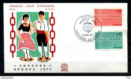 F1382)Franz. Andorra FDC 232/3 Cept - FDC