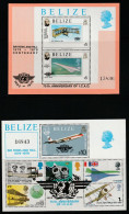 BELIZE - 2 BLOCS N°8/9 ** (1979) Sir Rowland Hill / I.C.A.O - Belize (1973-...)