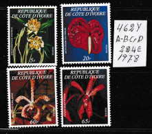 AFRICA  1978  **  MNH YVERT 462\A-B-C-D  VALOR  224 €  PERFECTAS - Côte D'Ivoire (1960-...)