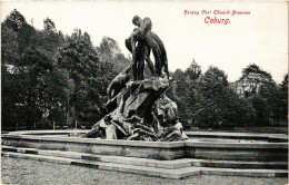 CPA Coburg- Herzog Carl Eduard Brunnen GERMANY (1005899) - Coburg
