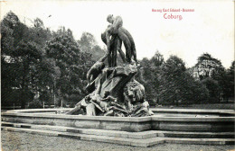 CPA Coburg- Herzog Carl Eduard Brunnen GERMANY (1005563) - Coburg