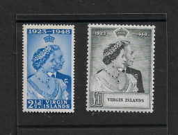 VIRGIN ISLANDS 1948 SILVER WEDDING SET UNMOUNTED MINT (MINT NEVER HINGED) Cat £16+ - Iles Vièrges Britanniques