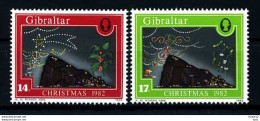 E11348)Weihnachten, Gibraltar 457/8** - Noël