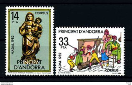 E11284)Weihnachten, Span. Andorra 163/4** - Noël