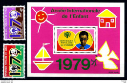 E11185)Jahr Des Kindes, Kongo-Braz. 676/7** + Bl 21** - Autres & Non Classés