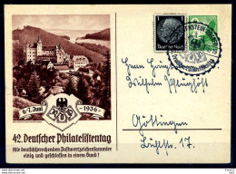 Z02414)DR Privat-GA Philatelistentag 1936 Mit SST - Autres & Non Classés