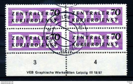 Z19346)DDR Dienst B 9 UR-VB Mit DV Ungültig Gest. - Sonstige & Ohne Zuordnung
