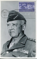 X6713 U.s.a. Maximum Card 1953 Showing Of General Patton Jr. For The Commande 15th Army Europe, II.world War - Guerre Mondiale (Seconde)