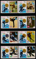 BELIZE - N°487/94 Avec Vignette ** (1980) Vainqueurs Aux Jeux Olympiques D'hiver à Lake Placid - Belize (1973-...)